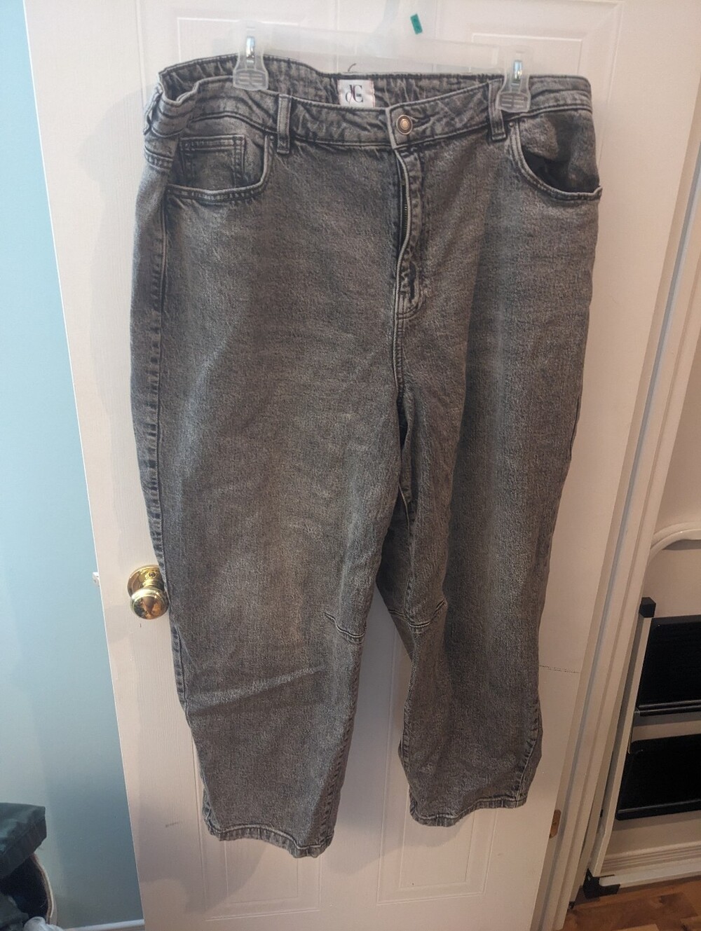 Penningtons Barrel Jeans Grey Washed High-Waisted